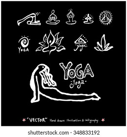 Sports poster illustration - hand drawn in vector / sport background
