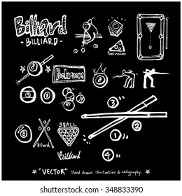 Sports poster illustration - hand drawn in vector / sport background