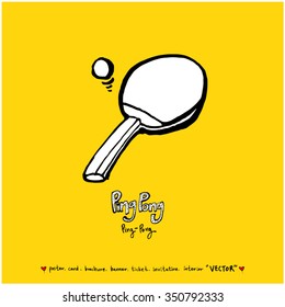 Sports poster illustration - hand drawn in vector / sport background