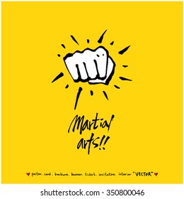 Sports poster illustration - hand drawn in vector / sport background