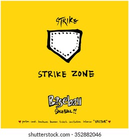 Sports poster illustration - hand drawn in vector / sport background