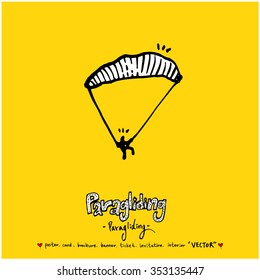 Sports poster illustration - hand drawn in vector / sport background