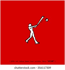 Sports poster illustration / sport background - vector