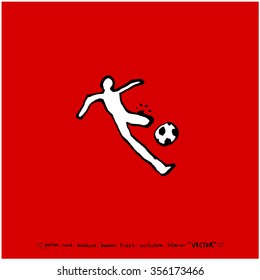 Sports poster illustration / sport background - vector