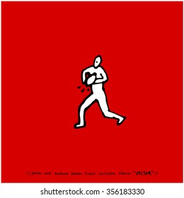 Sports poster illustration / sport background - vector