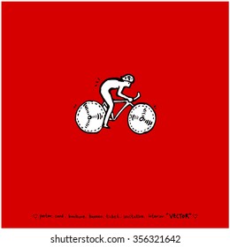 Sports poster illustration / sport background - vector