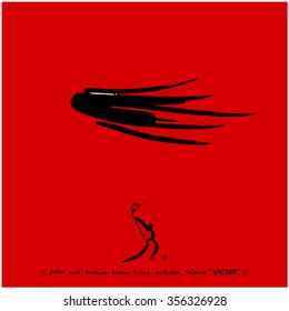 Sports poster illustration / sport background - vector