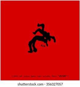 Sports poster illustration / sport background - vector
