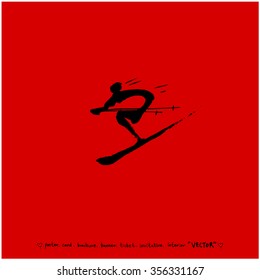 Sports poster illustration / sport background - vector