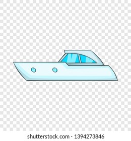 Sports powerboat icon. Cartoon illustration of sports powerboat vector icon for web