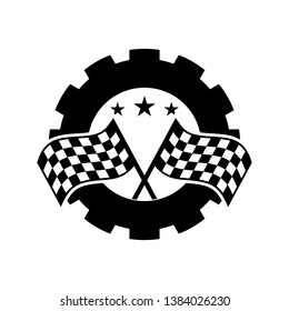 Sports Race Emblems on the white - first set
