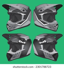 Sports racing helmet template vector design