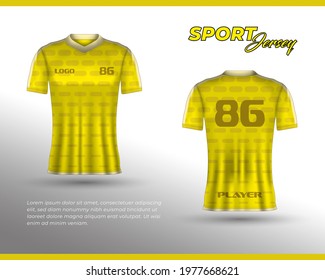 Sports racing jersey design. Front back t-shirt design. Templates for team uniforms. Sports design for football, racing, cycling, gaming jersey. Vector.