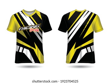 Sports Racing  Jersey Design Template for Team Uniforms Vector