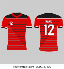 Sports Racing Jersey Design Template for Team Uniforms Vector