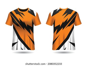 Sports Racing  Jersey Design Template for Team Uniforms Vector