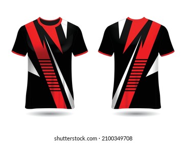 Sports Racing  Jersey Design Template for Team Vector
