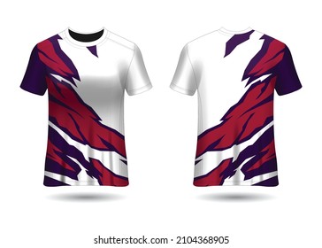 Sports Racing  Jersey Design Template For Team Uniforms Vector