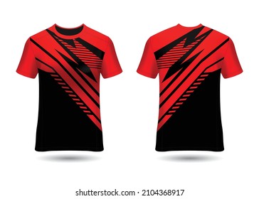 Sports Racing  Jersey Design Template for Team Uniforms Vector