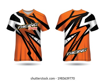 Sports Racing  Jersey Design Vector
