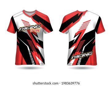 Sports Racing  Jersey Design Vector