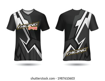 Sports Racing  Jersey Design Vector