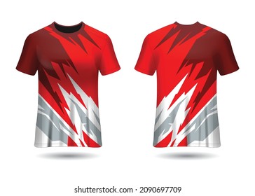 Sports Racing  Jersey Design Vector Template