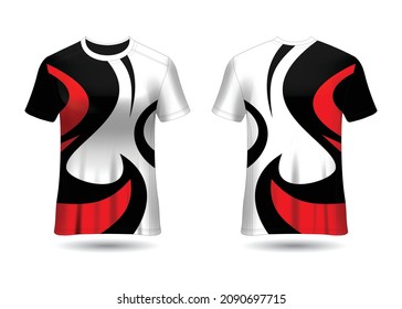 Sports Racing  Jersey Design Vector Template