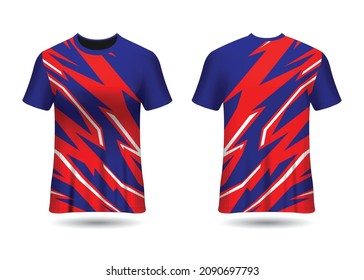 Sports Racing  Jersey Design Vector Template