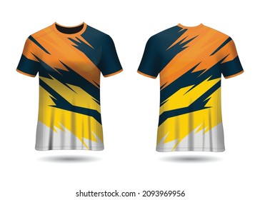 Sports Racing  Jersey Design Vector Template