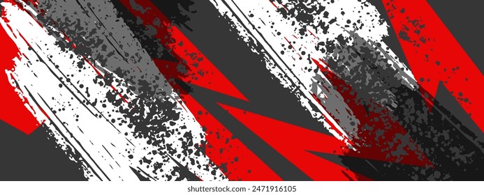 Sports racing texture background. Geometric red pattern vector illustration