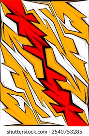 Esportes corrida textura fundo. Gráfico abstrato cinza, laranja e vermelho listras de corrida fundo