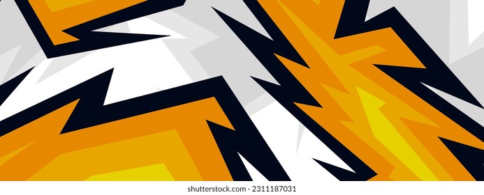 Sports racing texture orange background. Car decal wrap design