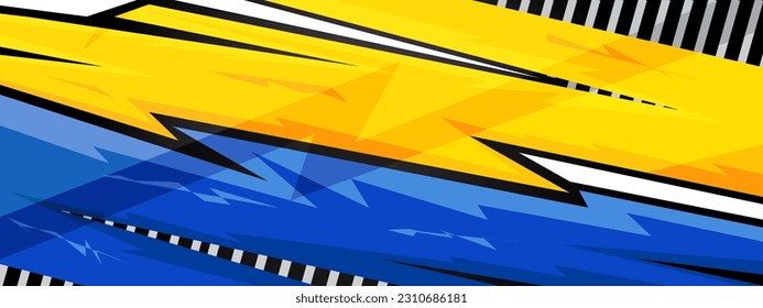 Deportes de fondo azul amarillo.