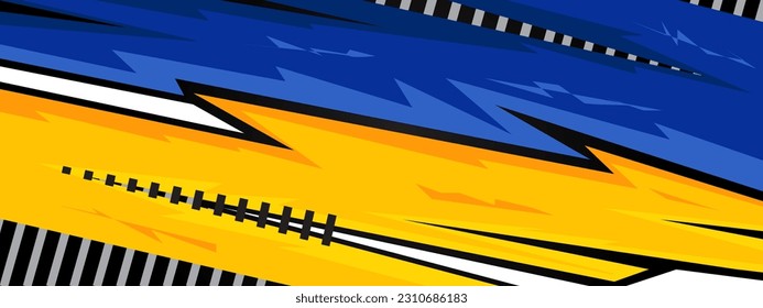 Deportes de fondo azul amarillo.