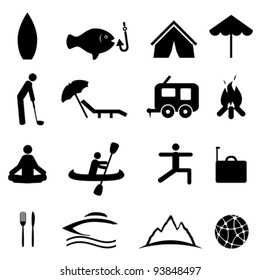 Sports And Recreation Icon Set