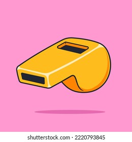 Sports referee whistle icon illustration vector isolated