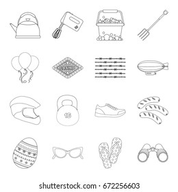 sports, religion, travel and other web icon in outline style.transportation, cleaning, electrical appliances icons in set collection.