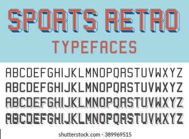 Sports Retro Typefaces