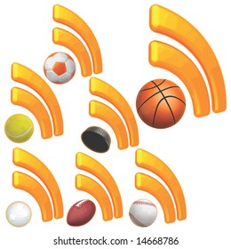 Sports RSS Icon Set