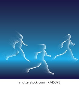 Sports Running Vector