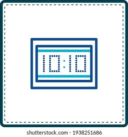 sports, scoreboard or scoring screen in blue lines. white background vector image