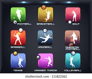 Sports Set Apps Vector Icon