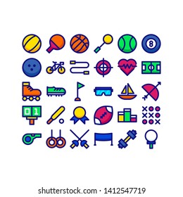 Sports set icon 30 vector