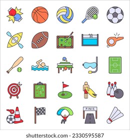 Sports set icons. vector illustration on white background. EPS 10