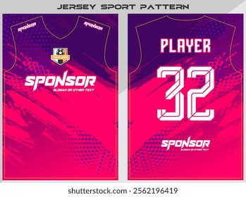 Sports shirt design ready to print - Football shirt for sublimation