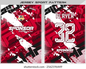 Sports shirt design ready to print - Football shirt for sublimation