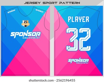 Sports shirt design ready to print - Football shirt for sublimation