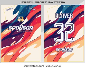 Sports shirt design ready to print - Football shirt for sublimation