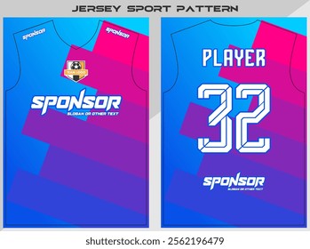 Sports shirt design ready to print - Football shirt for sublimation